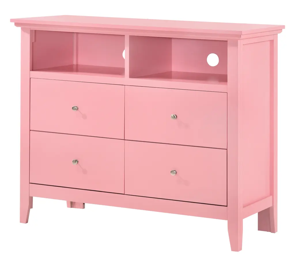 Hammond G5404 Tv Media Chest Pink Particle Board glory furniture
