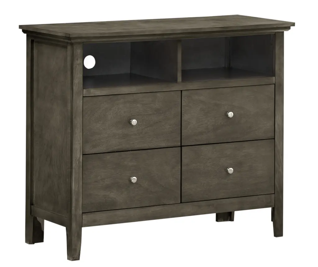 Hammond G5405 Tv Media Chest Gray Gray Particle Board Entertainment Center glory furniture