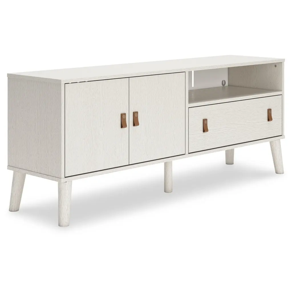 59 Inch TV Media Entertainment Console 1 Drawer 2 Cabinets Antique Finish royal hampton