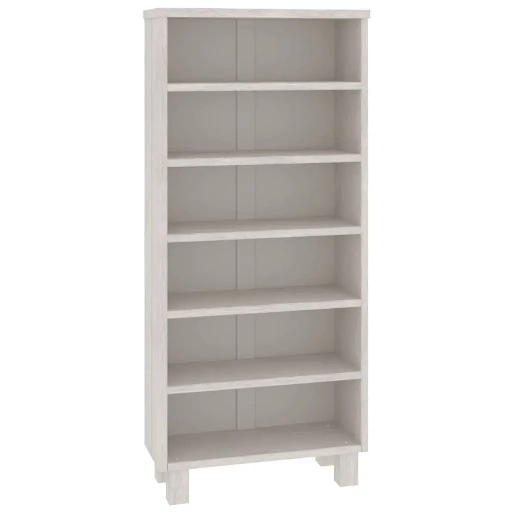 HAMAR White CD Cabinet Solid Wood Pine 17.7 Inch Storage Unit