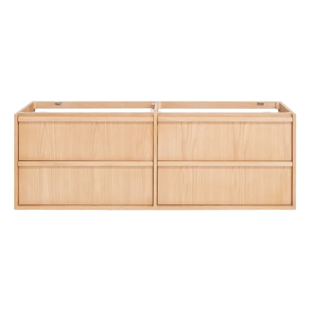 Bathroom furniture 4 drawers - Fien - Oak - 150 cm