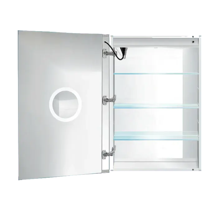 Hotel-Grade Luxury Krugg Svange 24″ X 36″ LED Medicine Cabinet w/Dimmer & Defogger