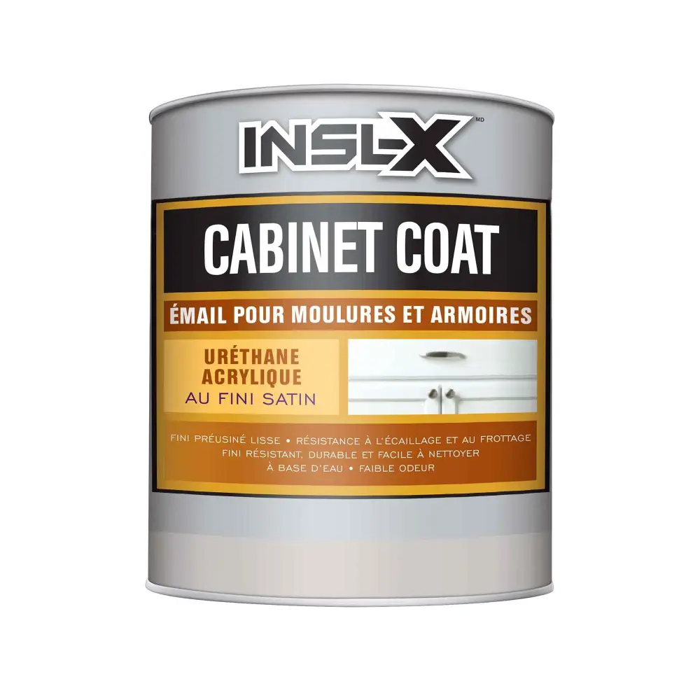 Insl-X Cabinet Coat Trim and Cabinet Enamel Paint Satin Snow, 946 ml