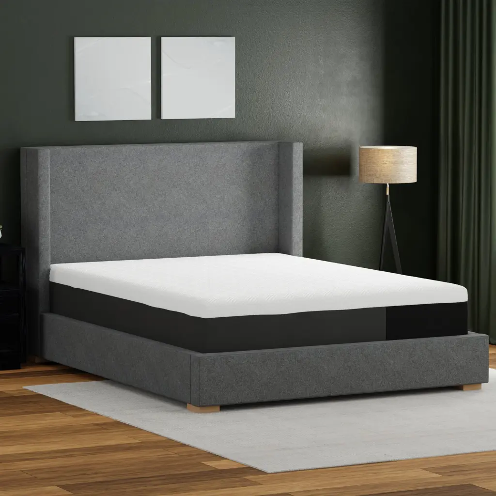 12 Inch Essentials Plush Gel Infused Memory Foam Mattress Queen White motiontrend