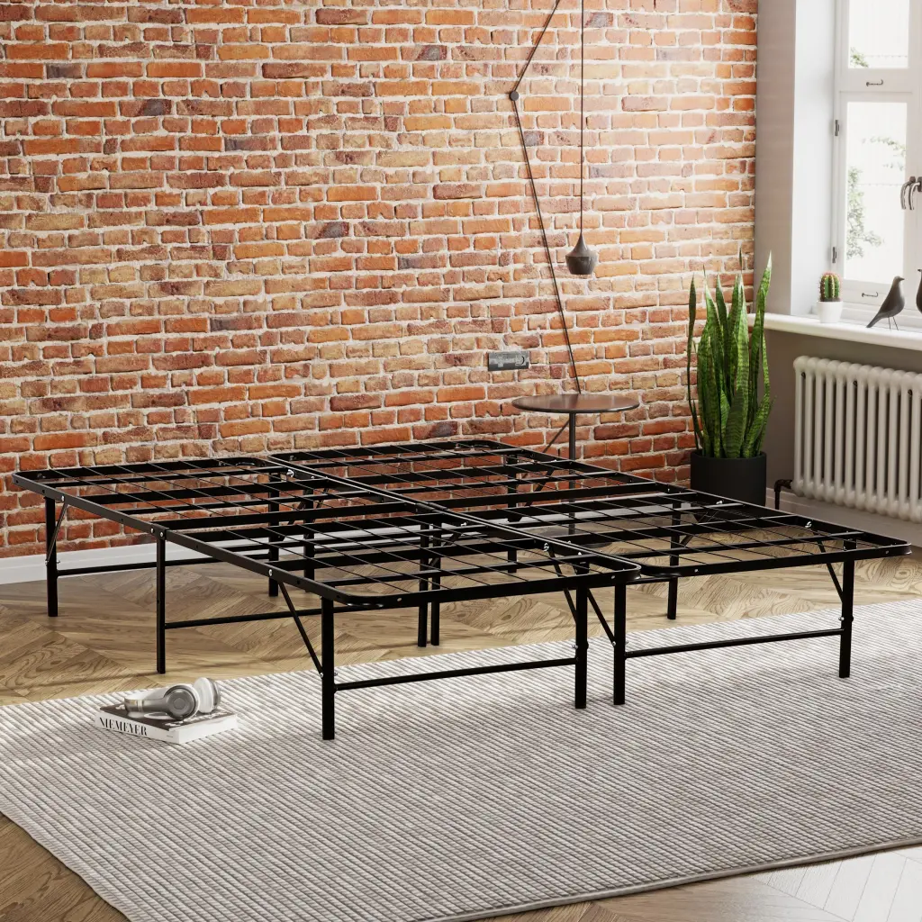 Full Size Solid Metal Foundation Bed Base Strong Support kanepe