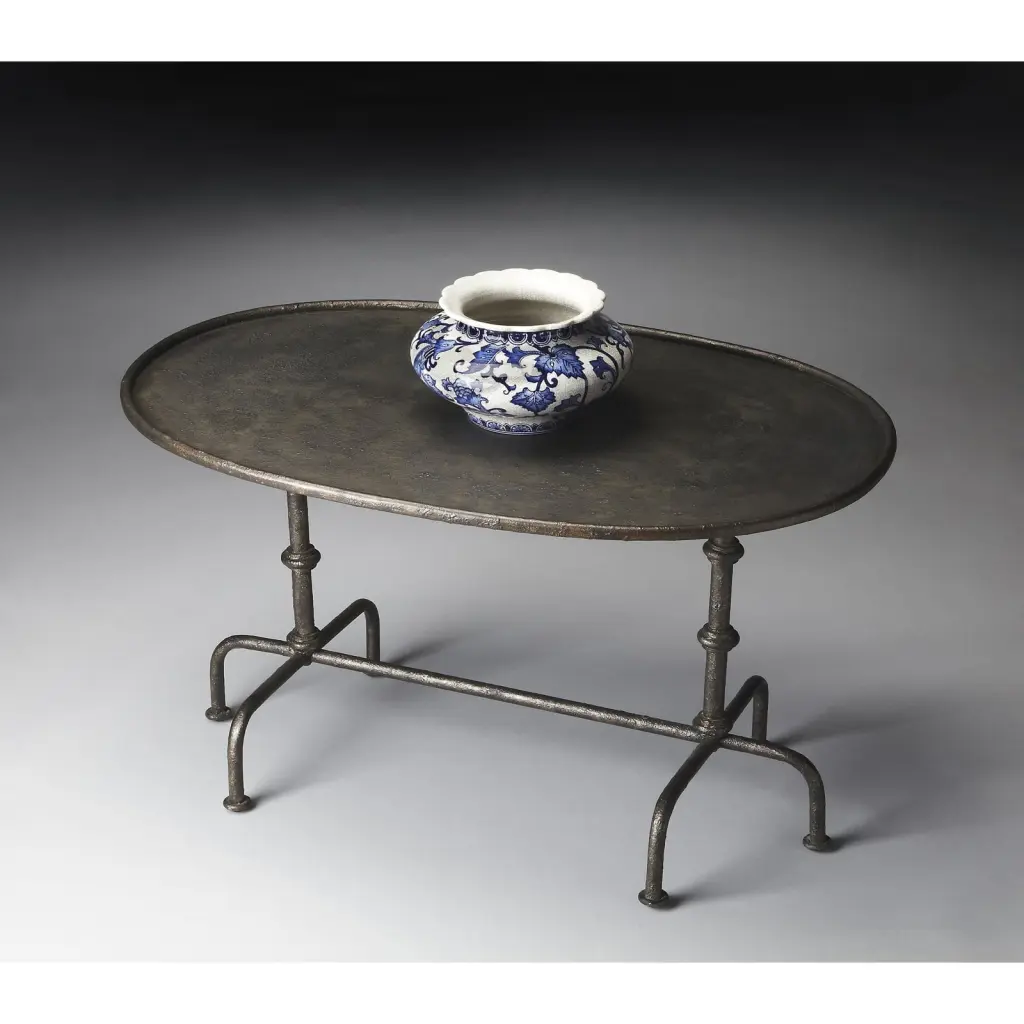 Butler Specialty Metalworks Transitional Coffee Table Pewter Butler Specialty Company