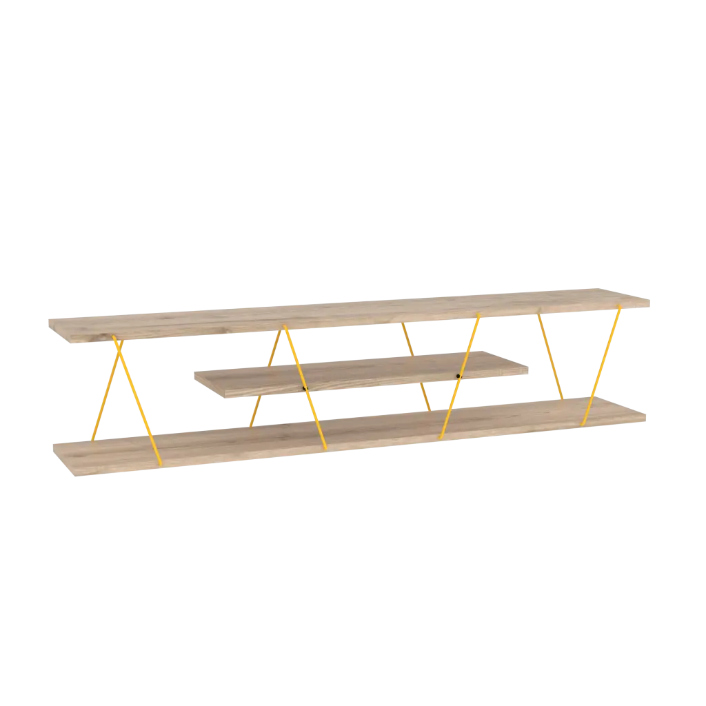 Furnishome Store Tars Mid Century Modern TV Stand 4 Shelves Open Storage furnia