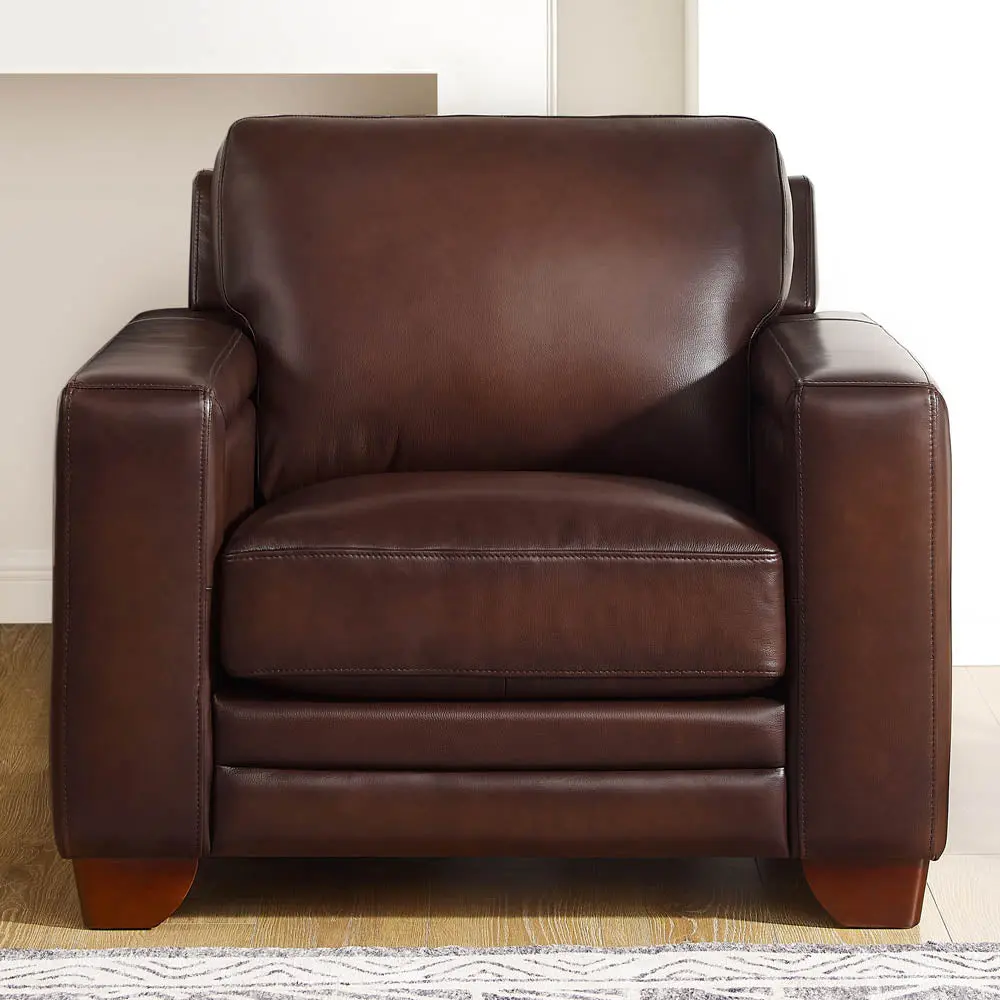 Alice Hide Chair Caramel Mid Century Modern Primary Living Space Accent Chair hydeline furniture