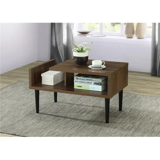 18 x 31.5 x 19.75 OS Home Office Mid Century Modern Coffee Table Wood Legs LatestLuxury