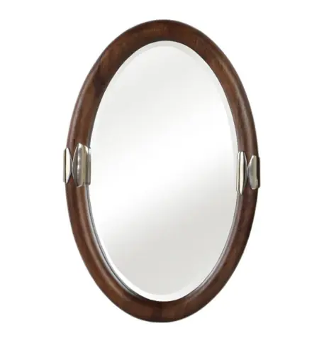 Antique Gold Sheffield Oval Mirror