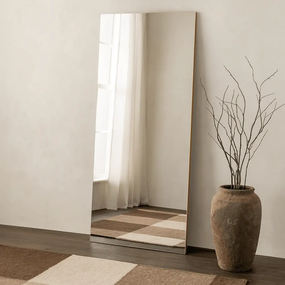Minimal Full Length Mirror 170x80cm - Gilded