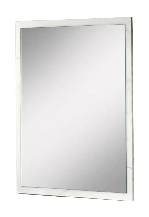 Premium Frameless Nova Domus Marbella - Italian Modern Ivory Marble Mirror