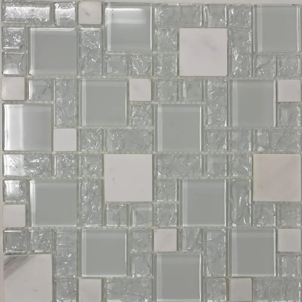 Layered Canvas Mosaic Ice Cube 12"x12" 1sqft / piece