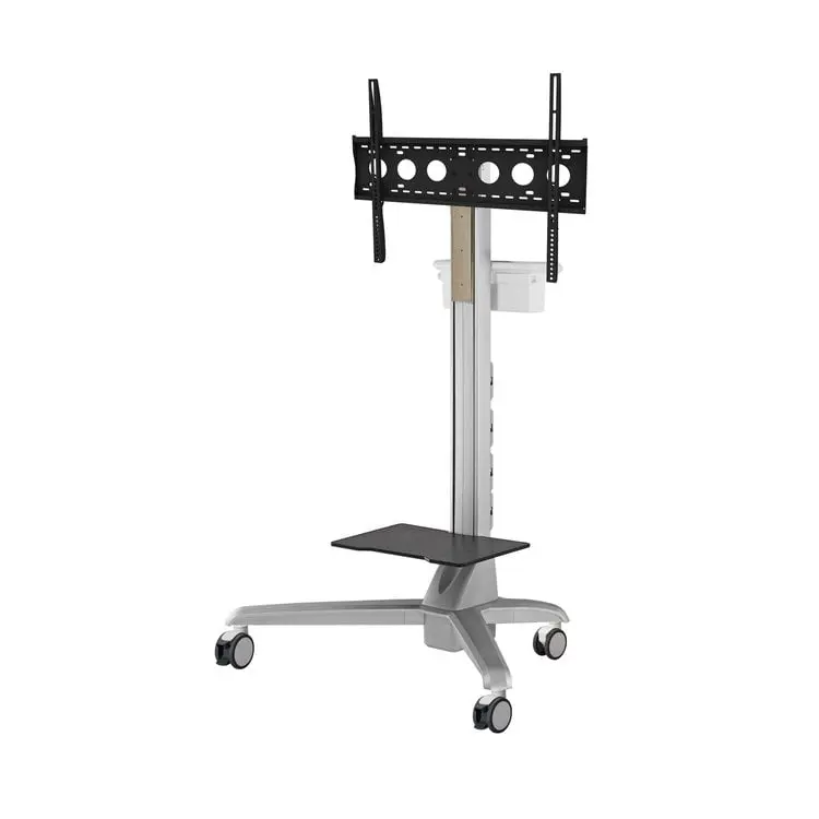 Mobile Media Cart Large Screens 176.4 lbs Max Weight Amer Mounts