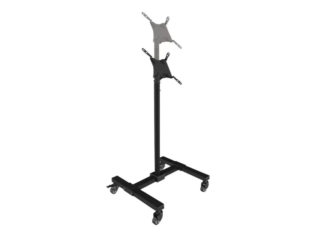 Eaton Tripp Lite Series Mobile TV Stand Height Adjustable 13 to 42 TVs Locking Casters Black