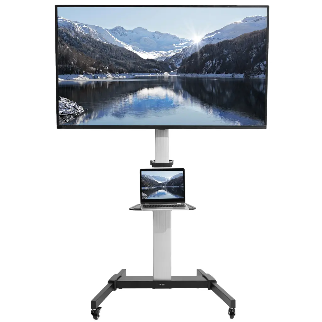 VIVO Heavy Duty TV Cart 32-83 Inch Flat Screen Panel Mobile Stand