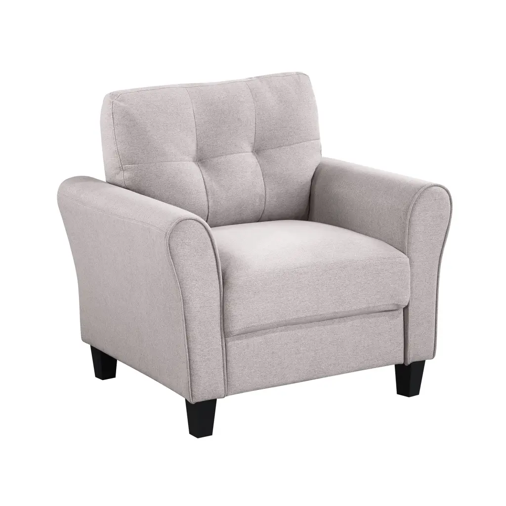 35 Inch Modern Living Room Armchair Linen Upholstered Couch Home Decor rnb