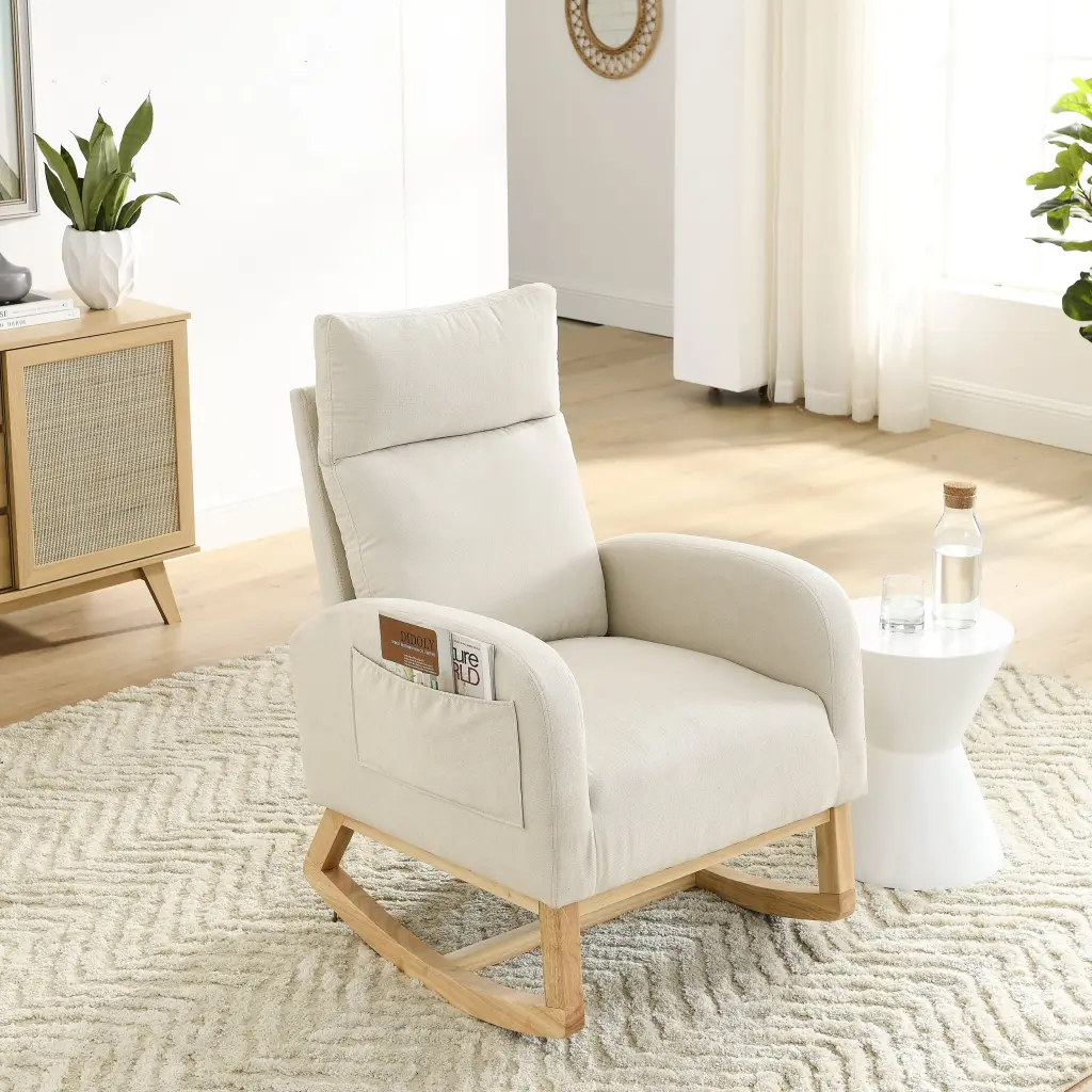 Welike 27.6 Inch Modern Accent High Backrest Living Room Lounge Armchair welike furniture