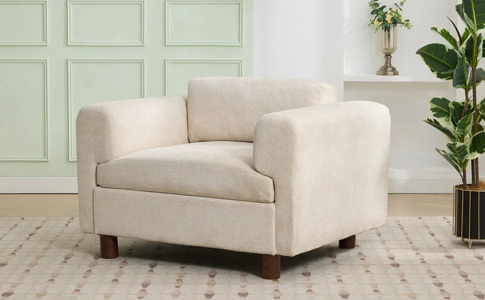 Modern Oversized Armchair Comfy Accent Chair Living Room bed best