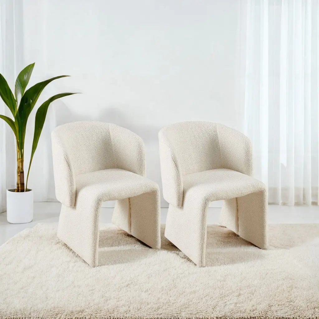 Modern Accent Chair White Single Sofa Chair Upholstered Side Chair Living Room bn smart home w1164
