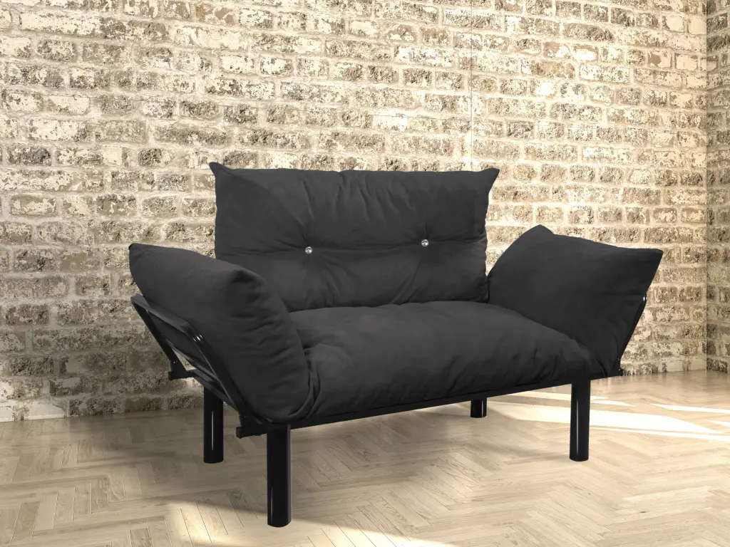 Ada Beautiful Black Foam Solid Timber Seat Home Office furnia