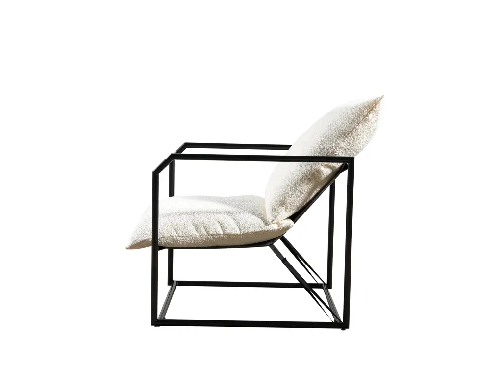 White Espresso Accent Chair Living Room Primary Space Foam Cushioned liyasifurnitureco.-ltd.