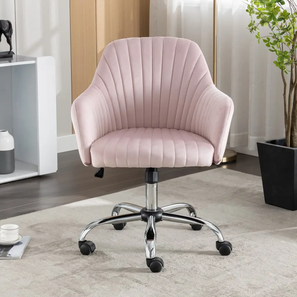 Modern Velvet Accent Chair Customizable Home Leisure Stationery Chair vanbow chair