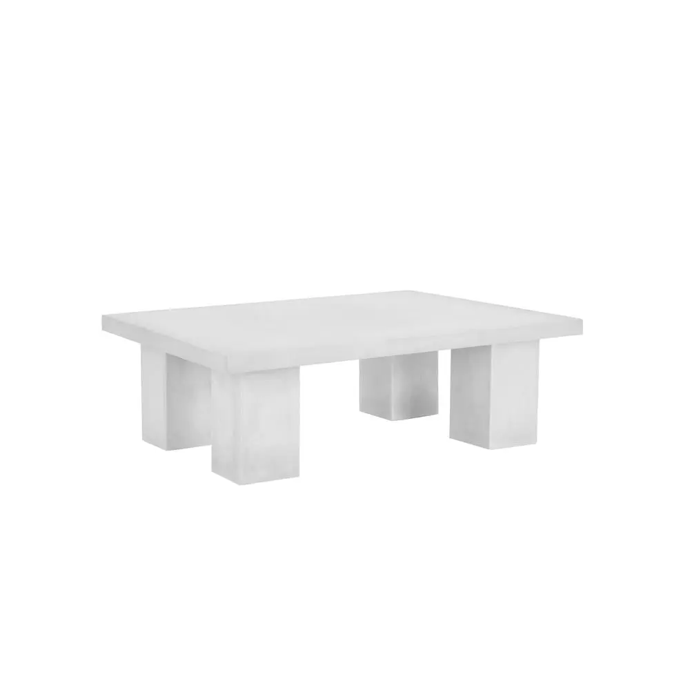Ella Rectangle Coffee Table Large Black Concrete American Home Classic