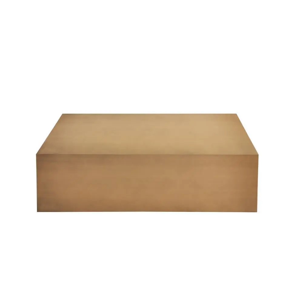 Lucy Coffee Table Brushed Brass Modern Living Room Furniture American Home Classic