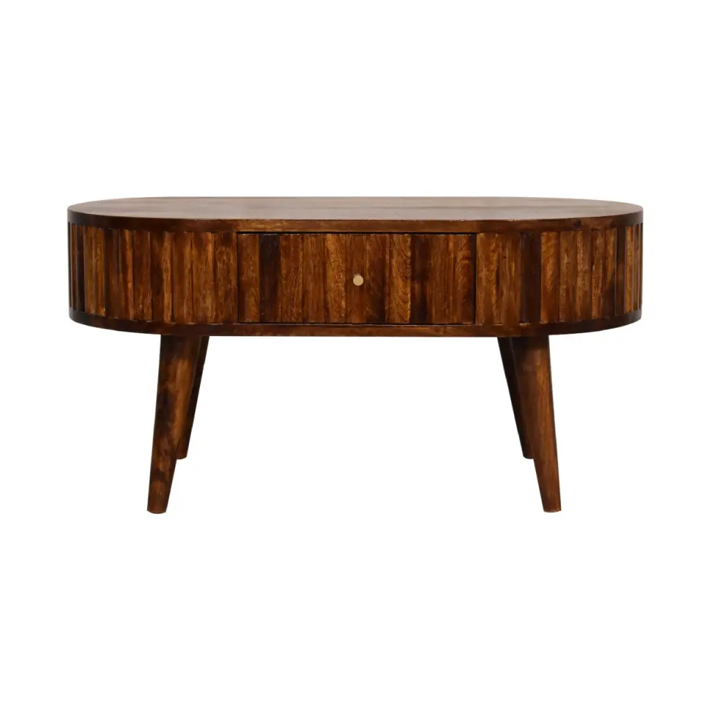 Stripe Chestnut Coffee Table Solid Timber Modern Design artisan furniture