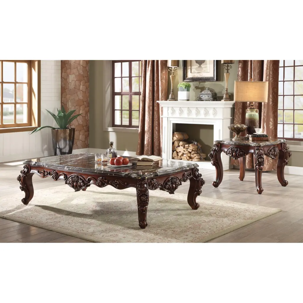 Ergode Coffee Table Marble Walnut
