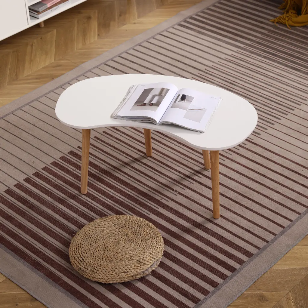 Nut Influence Coffee Table Solid Wood Legs 35x21 Inches White Oak Modern furnisoar lifestyle