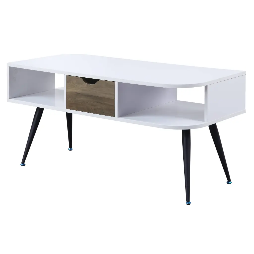 White and Black Coffee Table 1 Drawer Modern Design Living Room furniture max