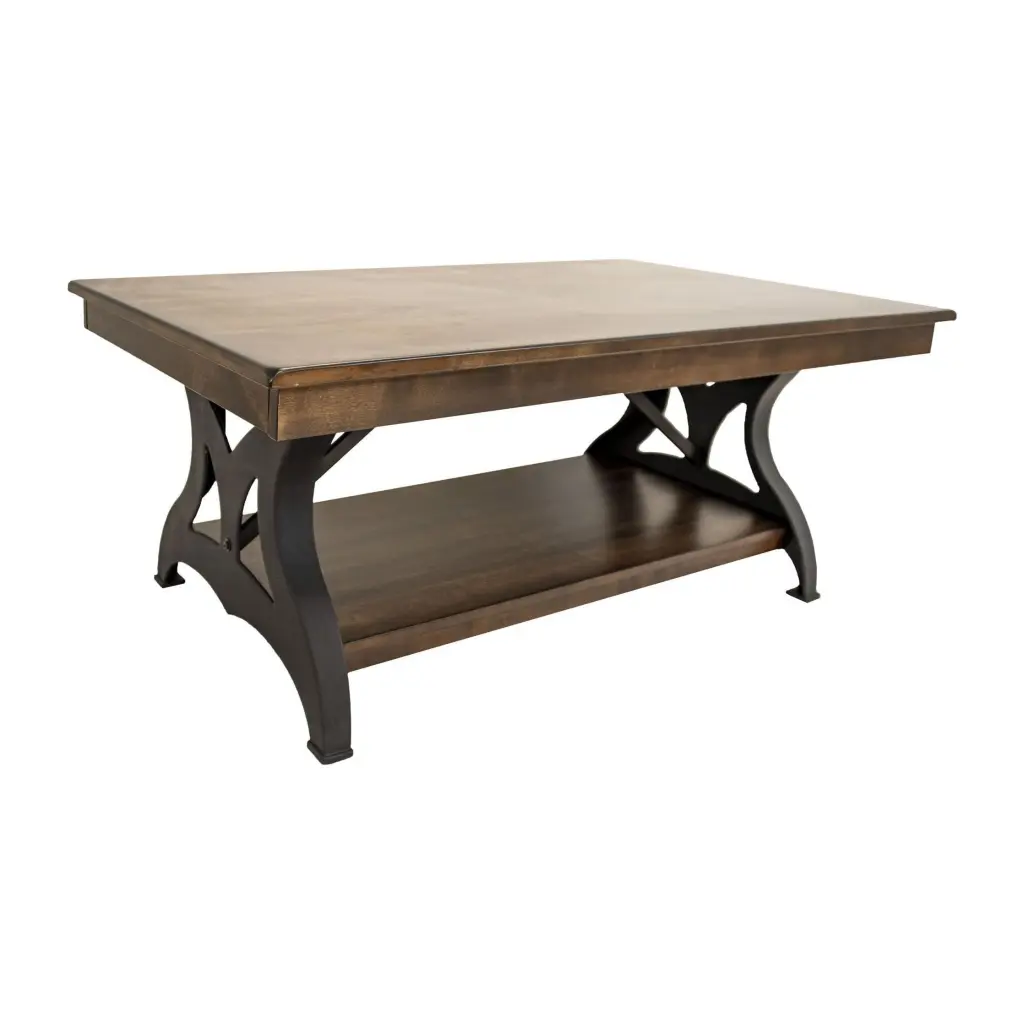 Intercon District Coffee Table Copper Finish Modern Living Room