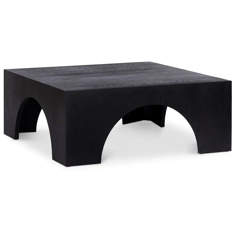 Meridian Furniture Arch Black Coffee Table - Sleek Modern Living Room Table