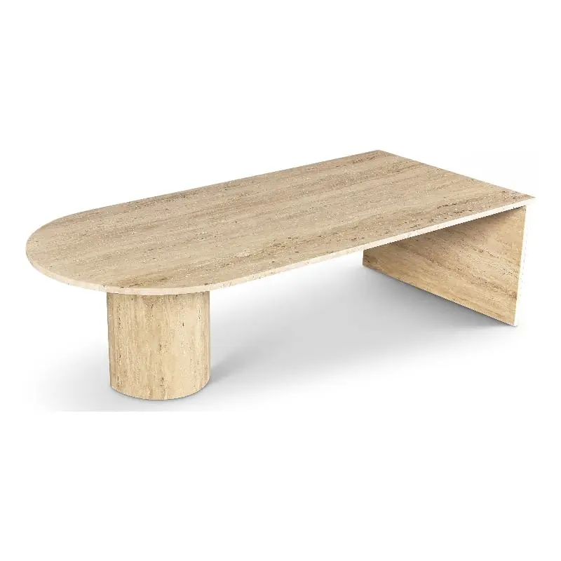 Meridian Furniture Salerno Beige Contemporary Coffee Table
