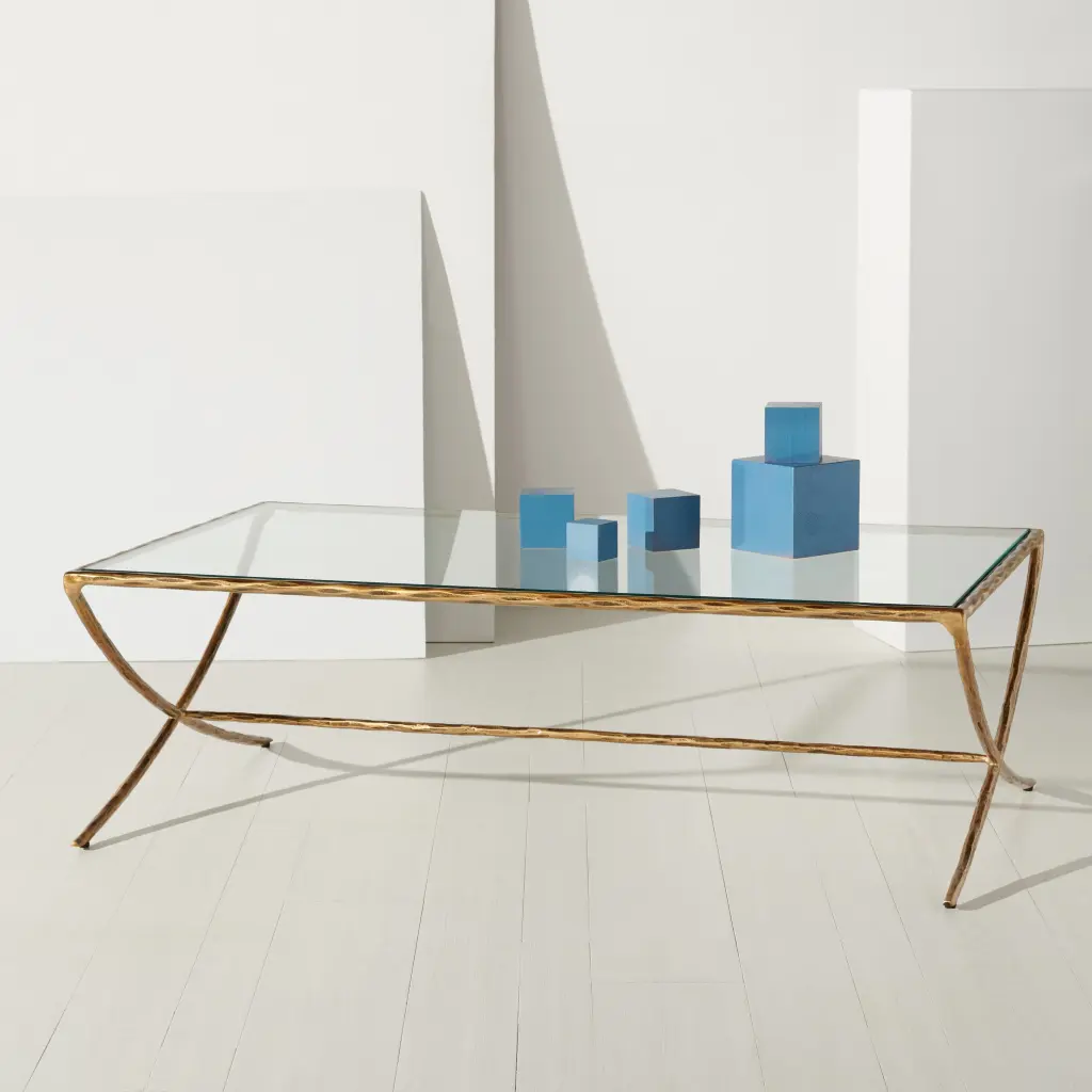 SAFAVIEH Couture Debbie Modern Metal Coffee Table Brass