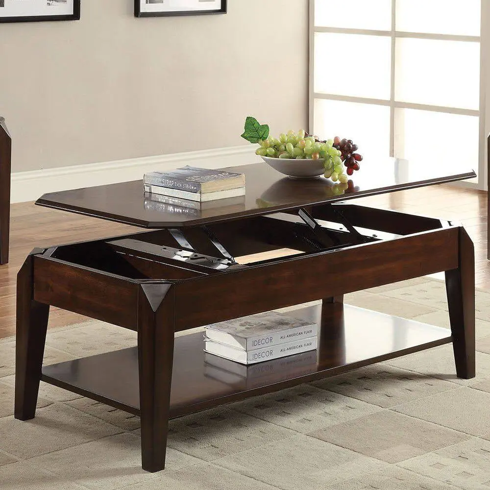 ACME Docila Walnut Coffee Table 80660 Wobythan