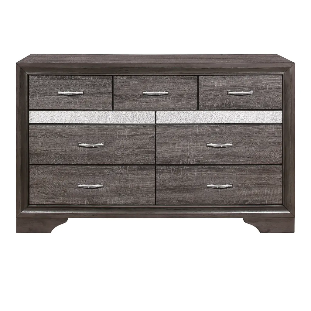 Unique Style Bedroom Dresser Hidden Drawers Gray And Slate kanepe