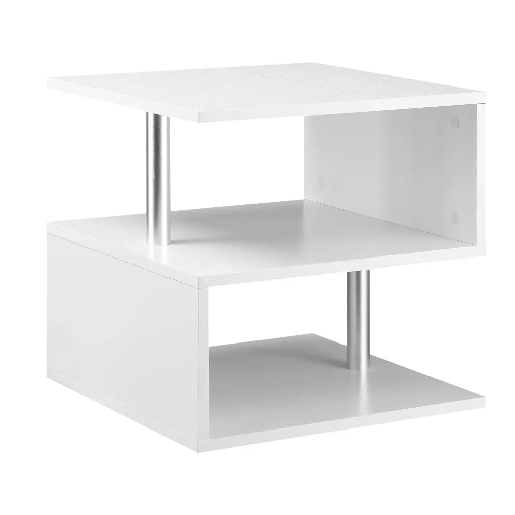 Homcom 20 Modern End Table - S Shaped Accent Side Table Living Room aosom business
