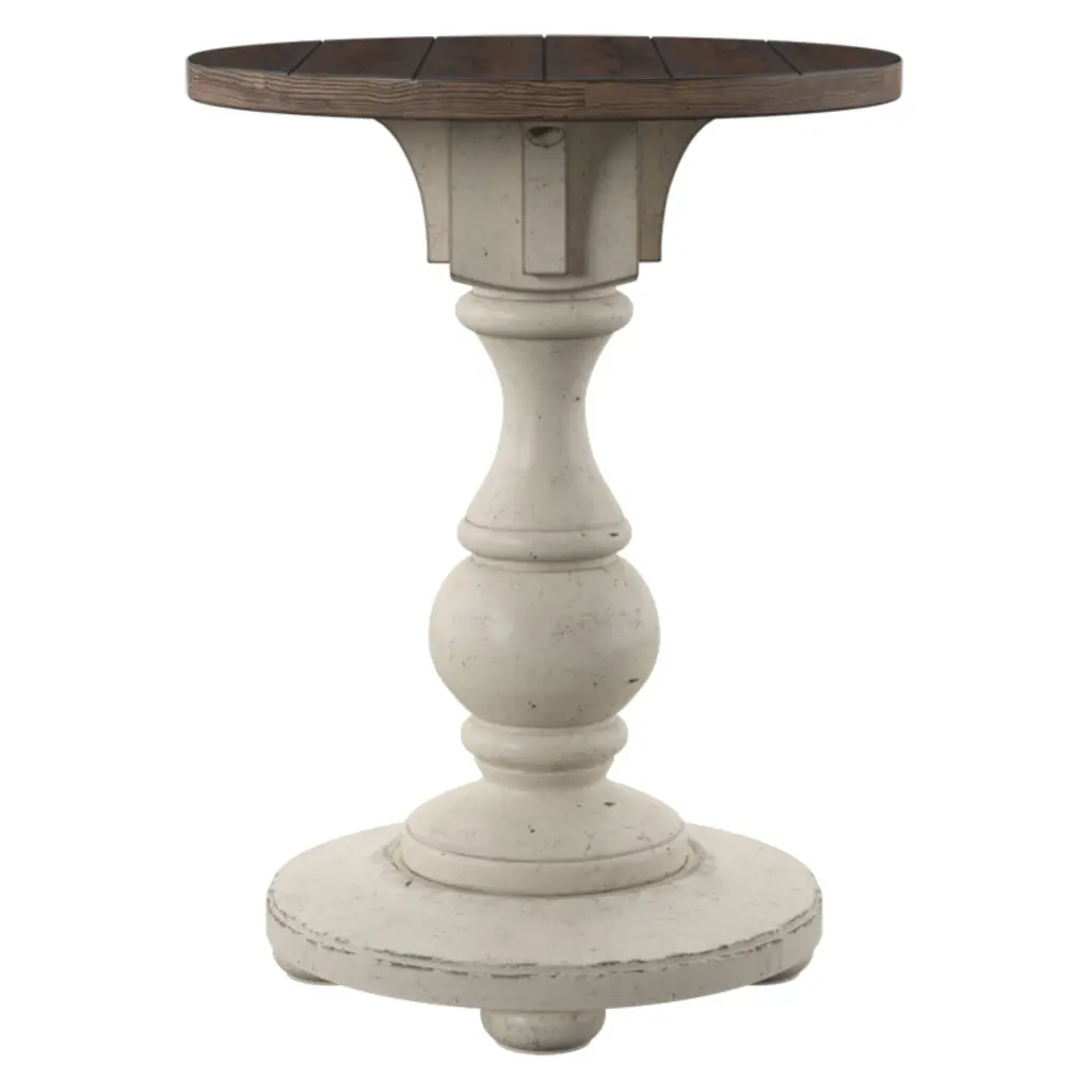 Liberty Furniture Morgan Chair Side Table White Contemporary End Table