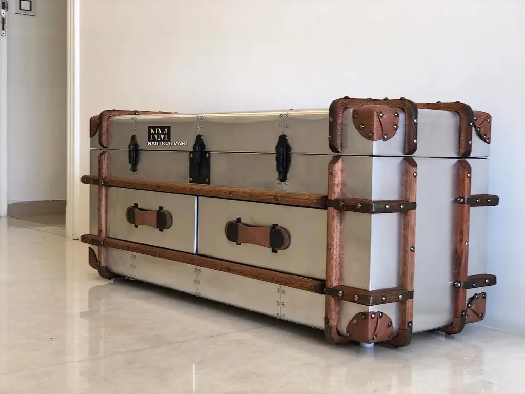 NauticalMart AERO Coffee Table Aluminium Furniture Table Home Decor Aviator 15 Inches
