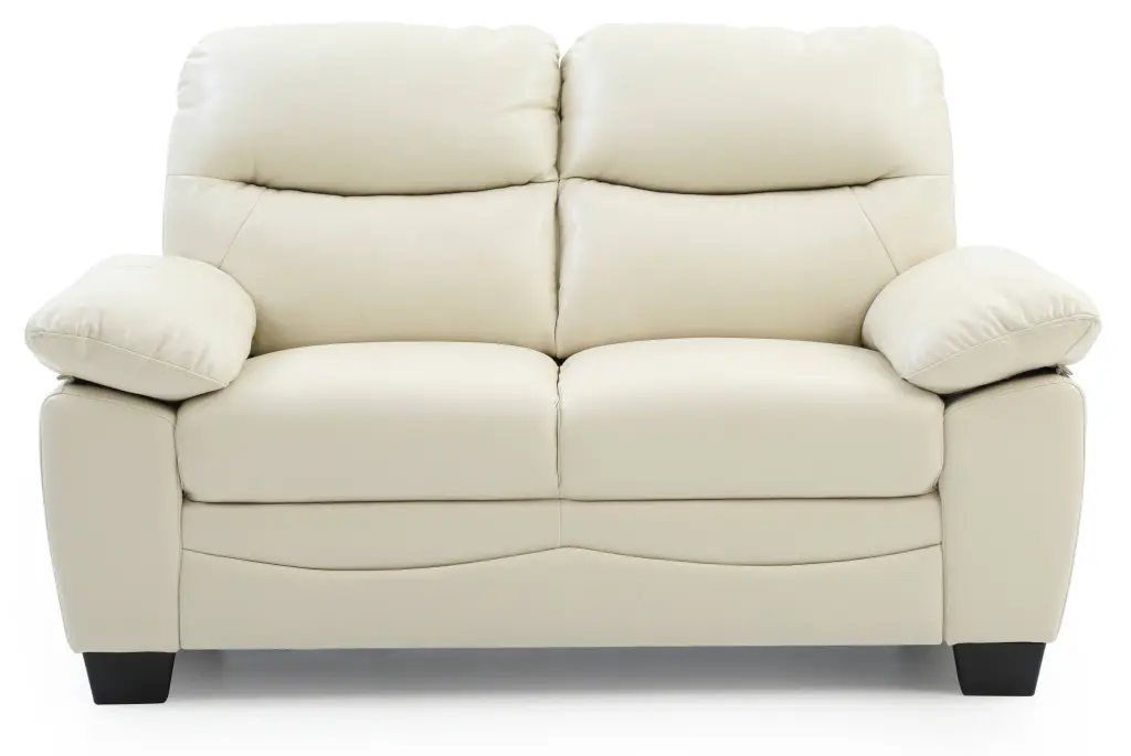 Marta G675 L Loveseat Pearl Off White Foam PU Upholstery glory furniture