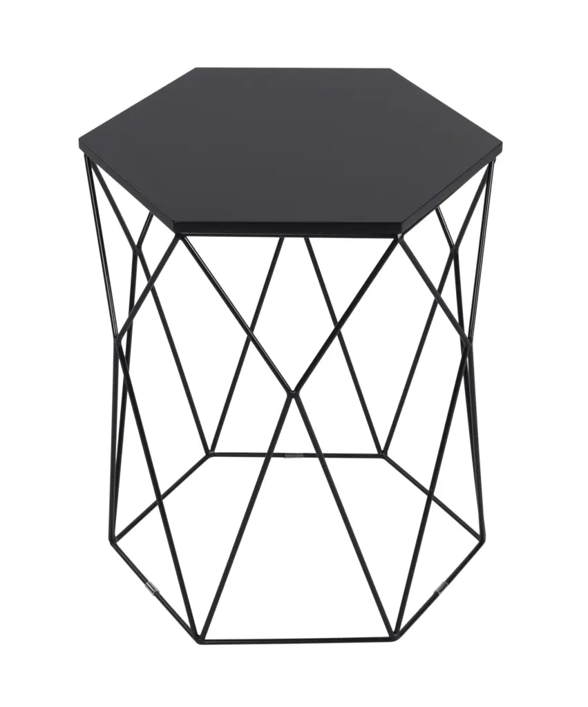 Serta at Home Element Geometric Side Table Midnight Black