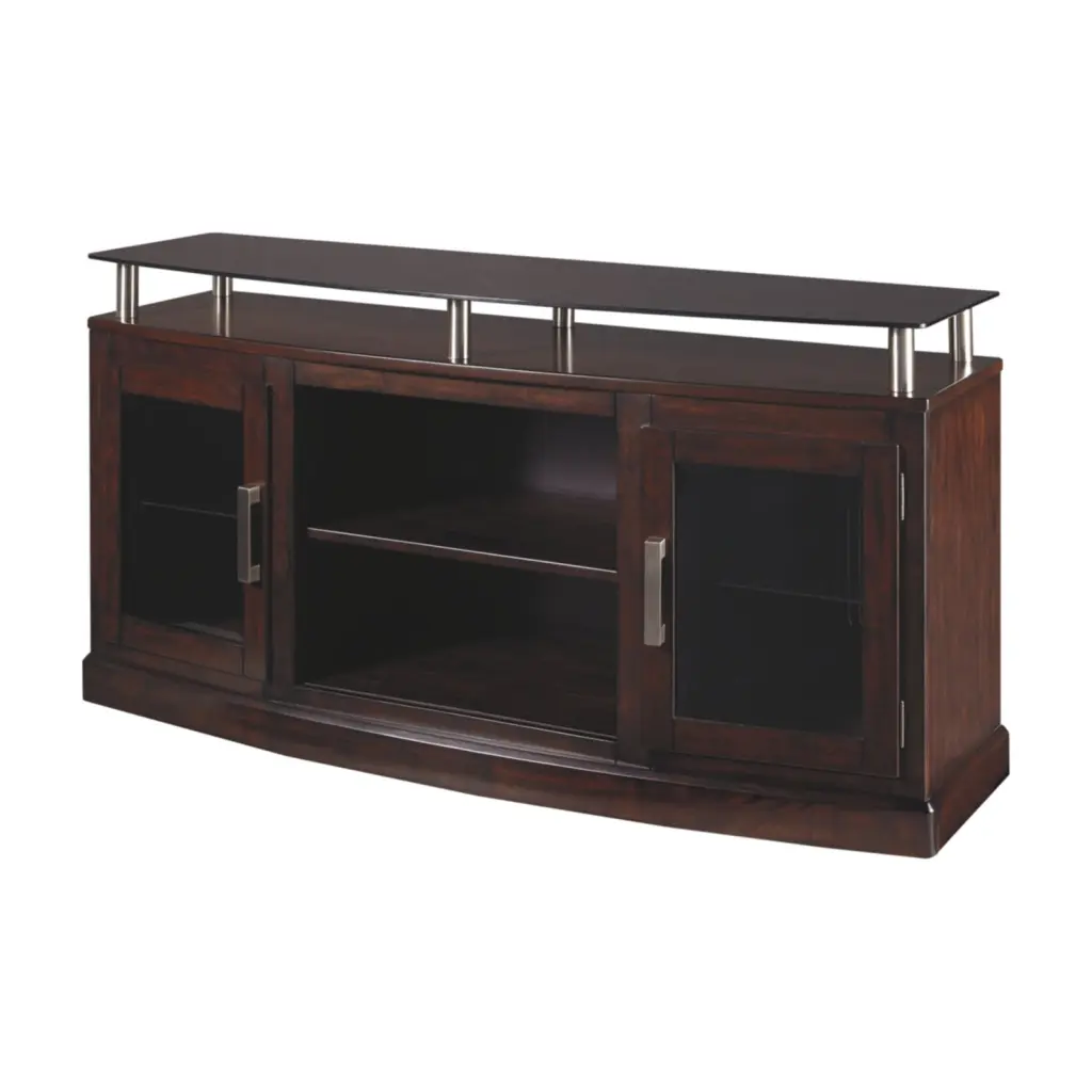 Ashley Furniture Chanceen 60 TV Stand Dark Brown