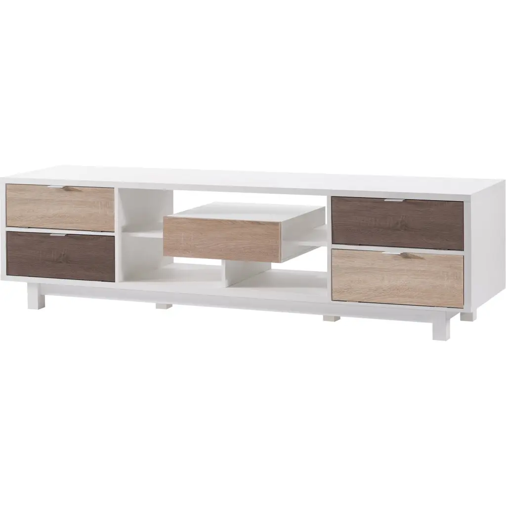 Furniture America Moddan TV Stand TVs up to 78 inches White
