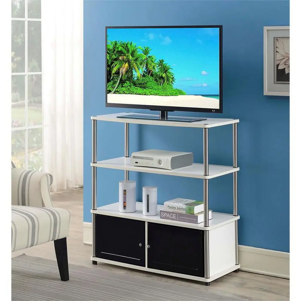 Pemberly Row 43 Inch TV Stand White Living Room