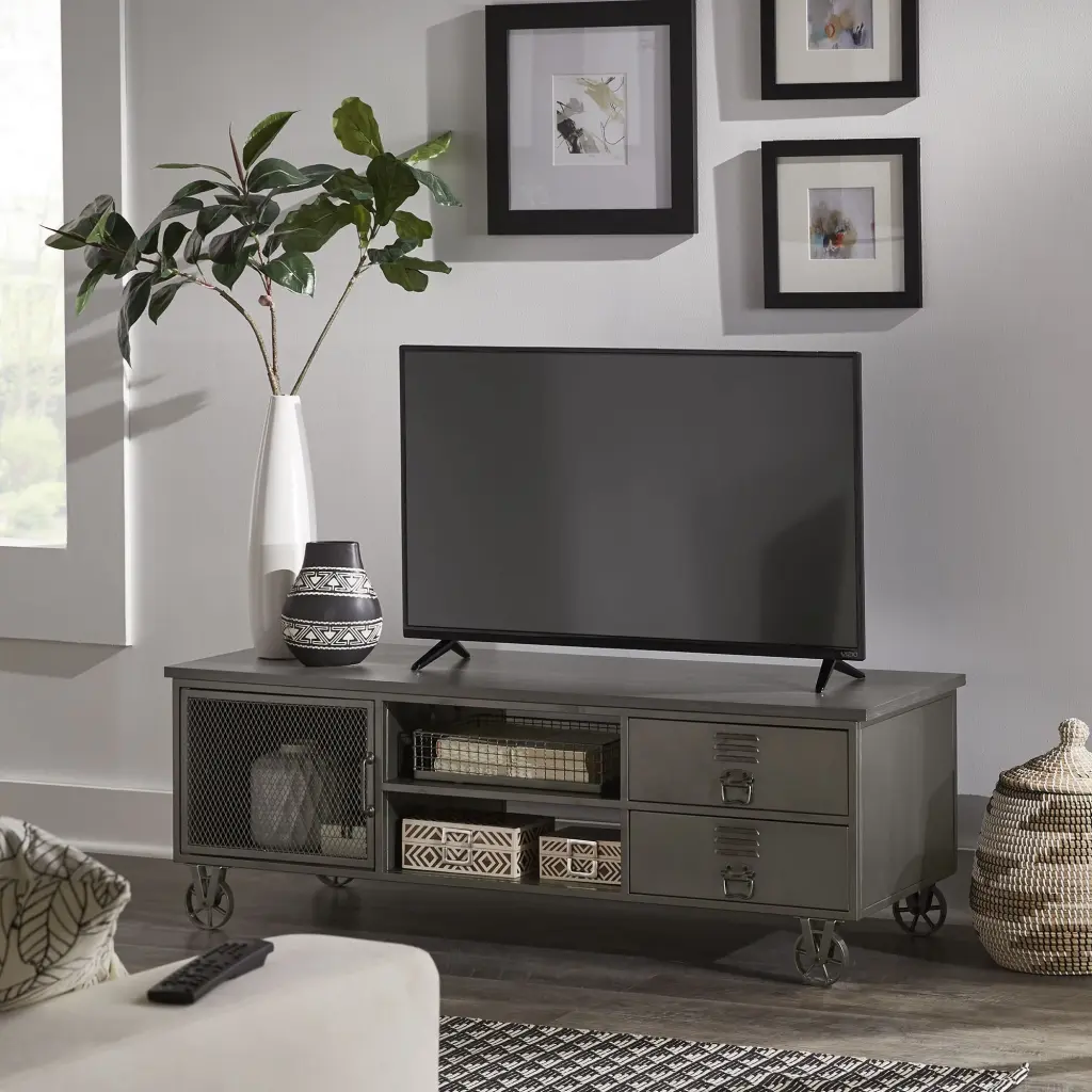 Weston Home Dax TV Stand TVs up to 65 Grey