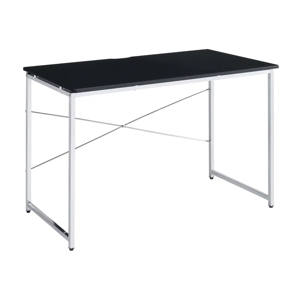 Black And Chrome Vanity Desk Black Shiny Metal Bedroom Modern Timber Metallic Dresser furniture max
