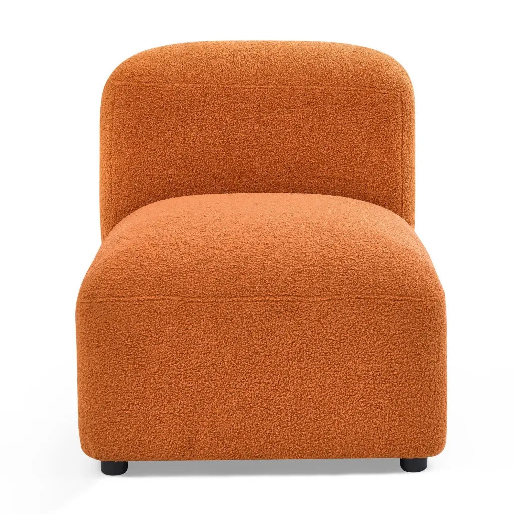 Single Chair Modular Sofa Orange Polyester Living Room Chair chuangyuan smart home